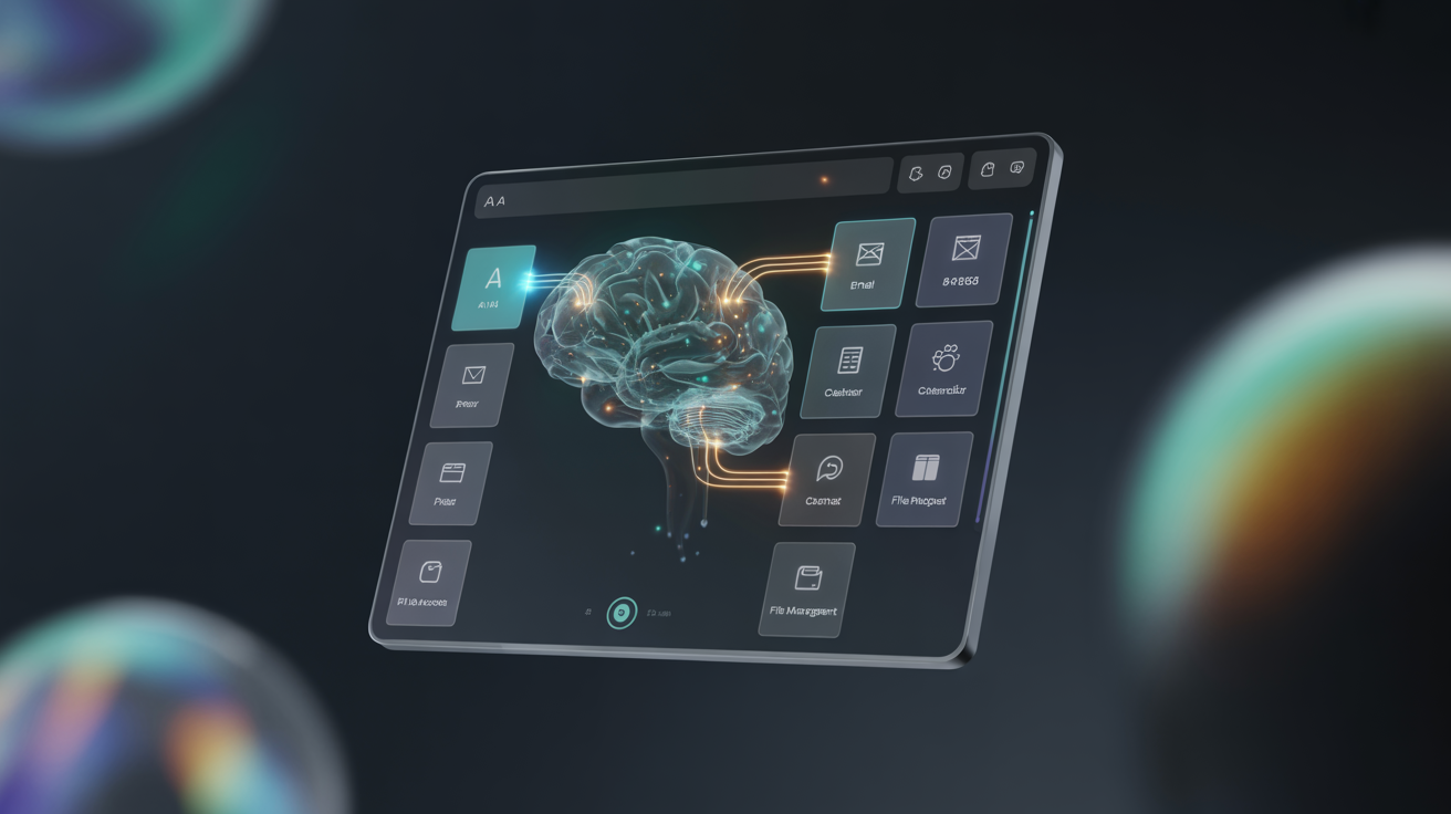 Assistify Neural Gem dashboard showing private local AI interface with memory graph and device status